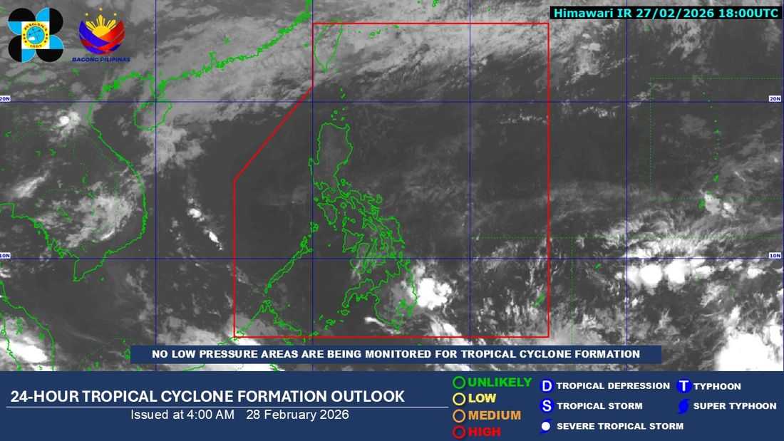 Amihan affects extreme northern Luzon; no storms expected in PAR — PAGASA