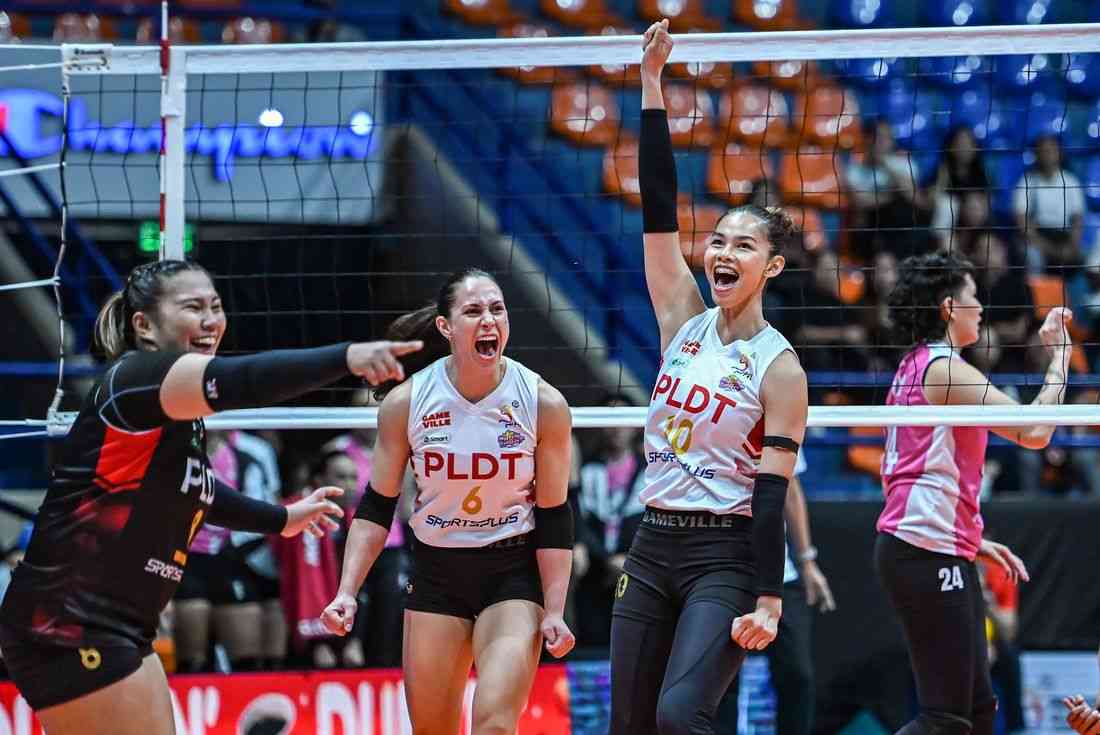 PVL: PLDT stays unbeaten, tops Akari Chargers in four-set thriller