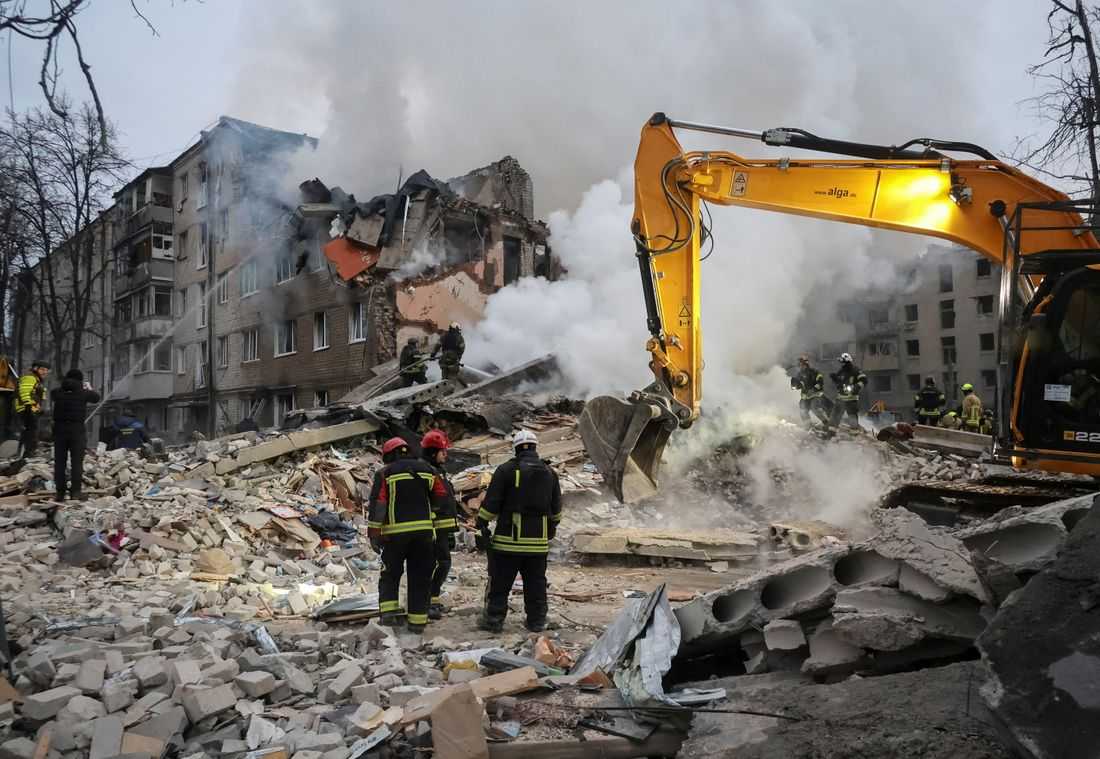 Russia hits Ukraine with drones, missiles, killing at least 10 in Kharkiv