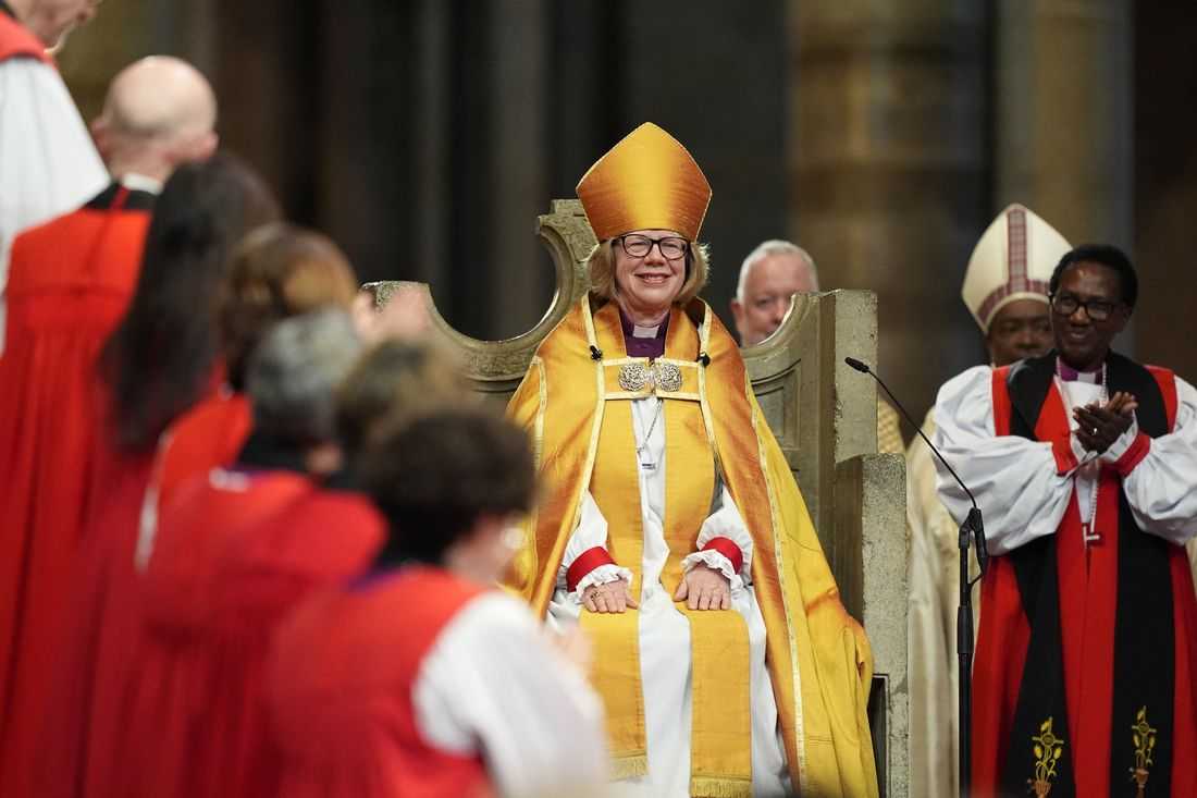 'Here I am': Mullally enthroned as first female Archbishop of Canterbury