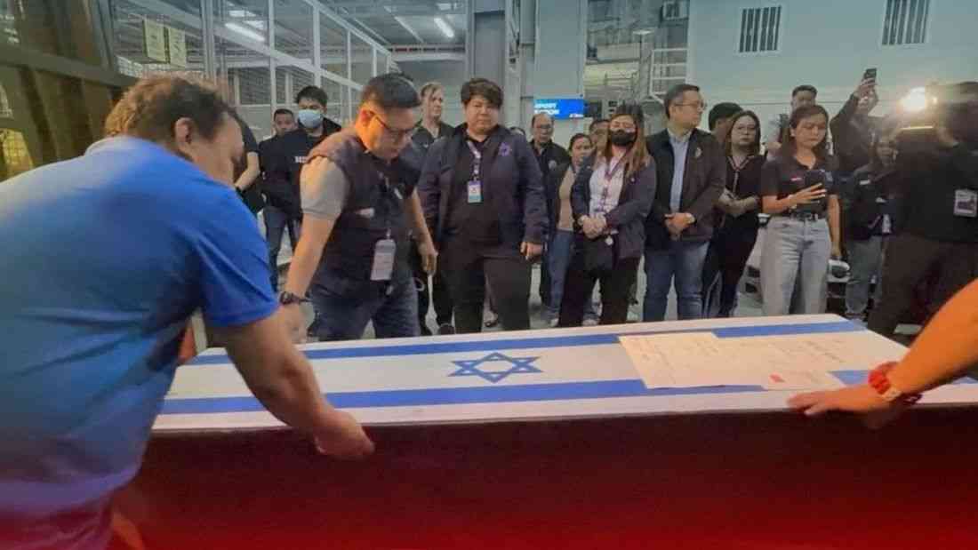Remains of OFW killed in Israel missile strike brought home
