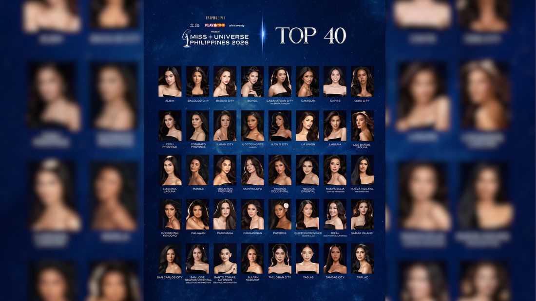 MUPH unveils Top 40 delegates for 2026 pageant