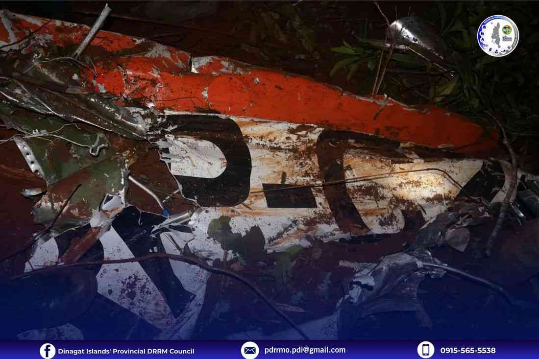 Cessna plane crashes in Dinagat Islands; 2 onboard still missing