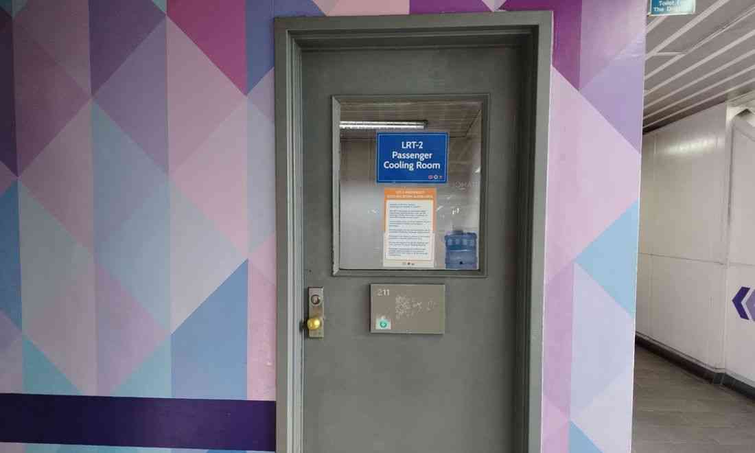 Passenger cooling rooms now open in all LRT-2 stations