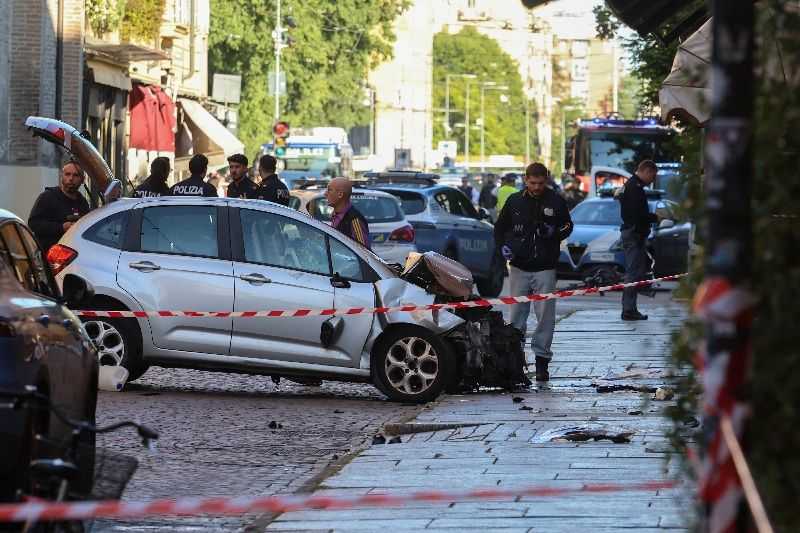 At least eight injured as car rams into pedestrians in Italian city of Modena
