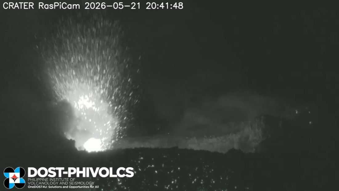 PHIVOLCS records 55 quakes, 347 rockfall events at Mayon Volcano in past 24 hours