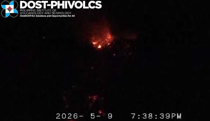 Mayon Volcano remains under Alert Level 3 amid continued lava flow, eruptive activity