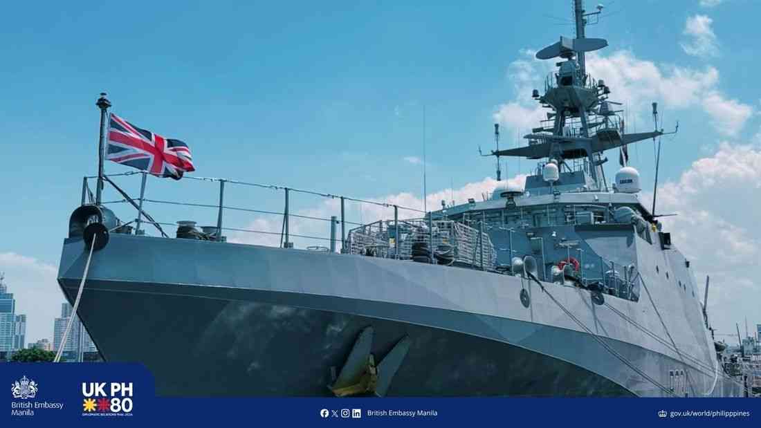 British patrol vessel concludes Manila visit; marks 80th anniv of UK-PH diplomatic ties