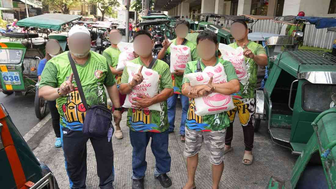 Distribution of free rice for PUV drivers starts in City of Manila