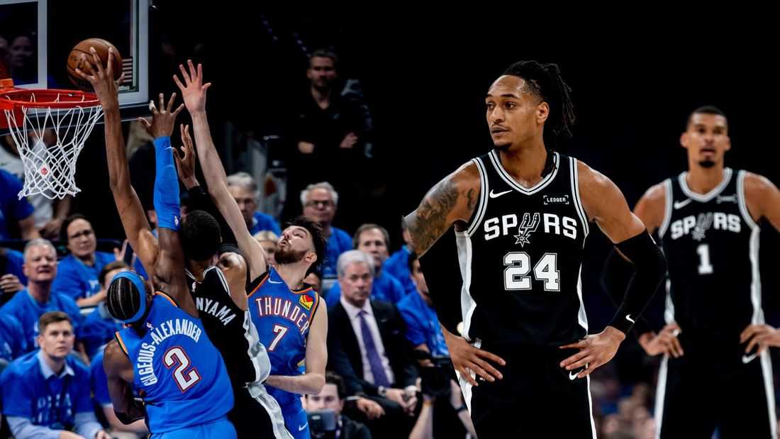 Spurs survive Thunder rally in double-overtime epic to take West finals opener