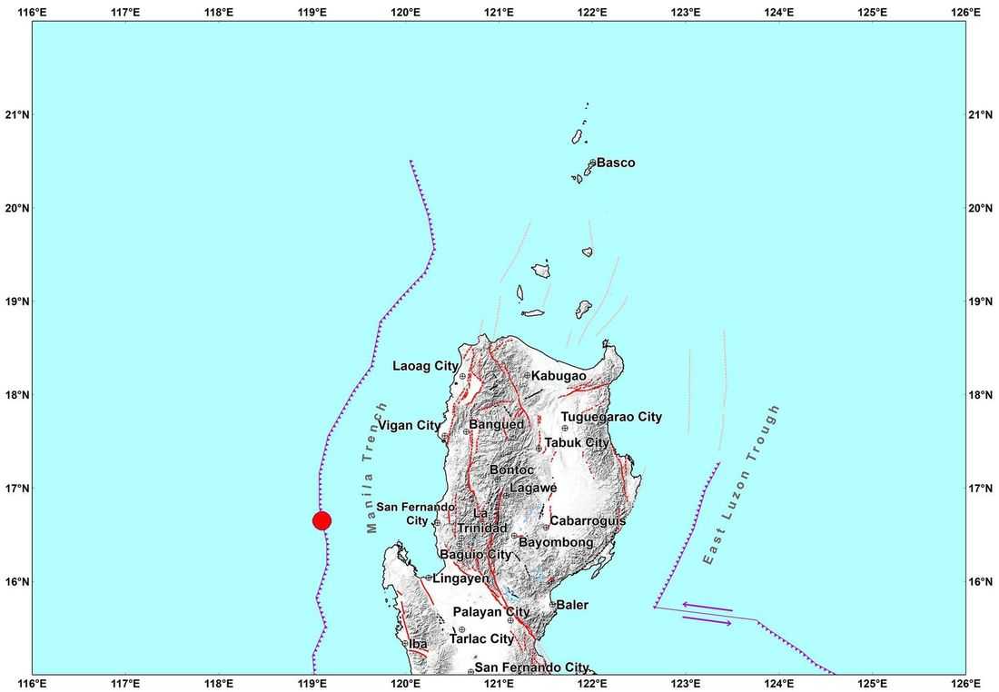 Magnitude 5.0 quake jolts waters off Bolinao, Pangasinan