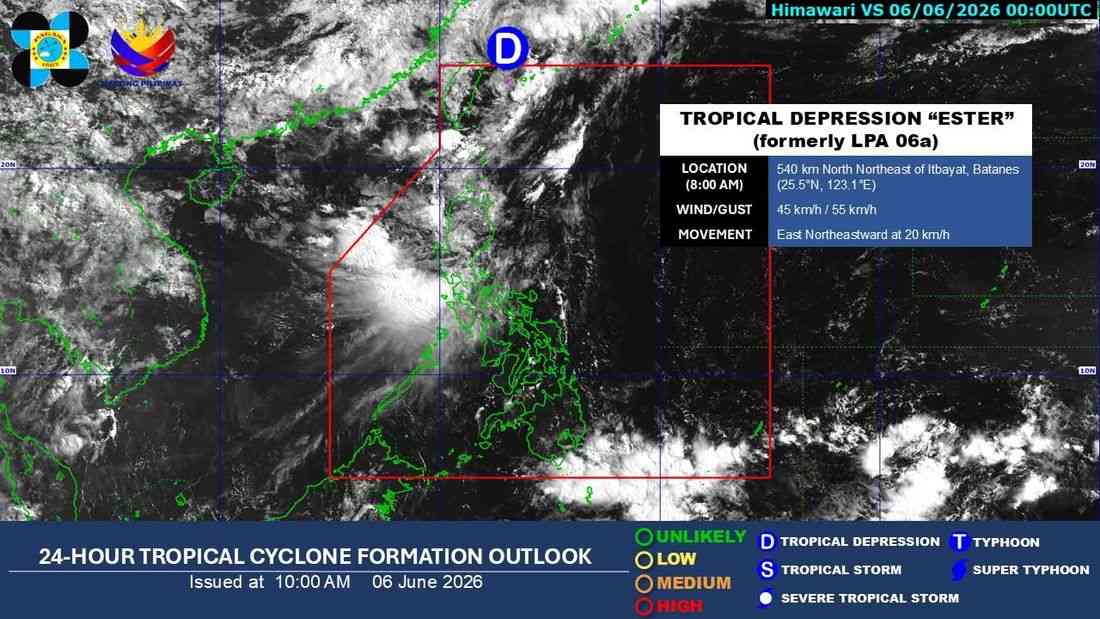 ‘Ester’ exits PAR – PAGASA