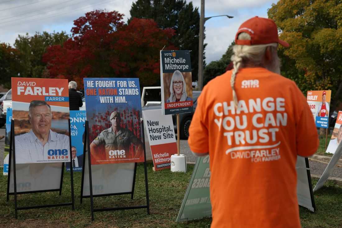 Australia's far-right party leads in national poll for first time