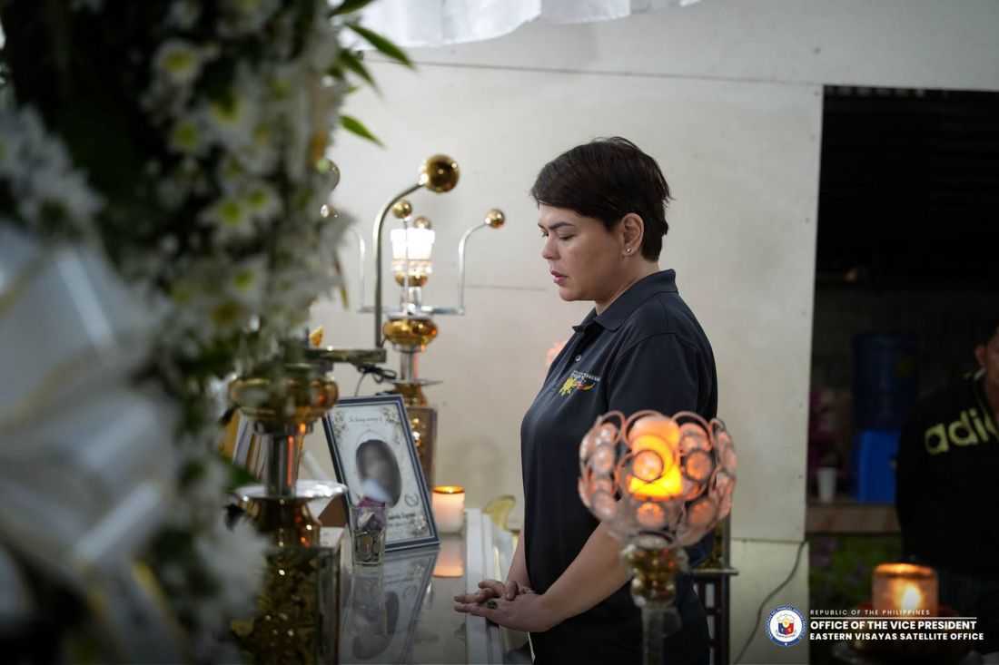VP Sara condoles with families of students killed in Tacloban school shooting