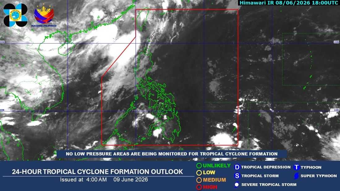 Habagat brings rain to Western Luzon; No LPA being monitored — PAGASA