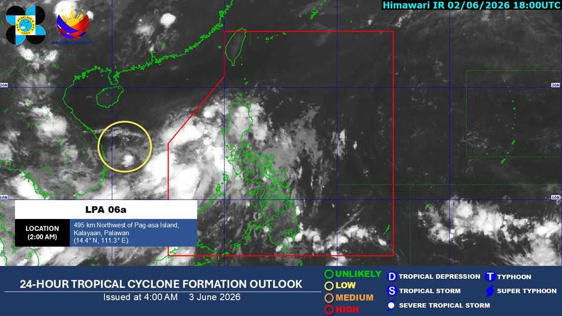 Habagat brings rains across Luzon; LPA off Palawan under watch