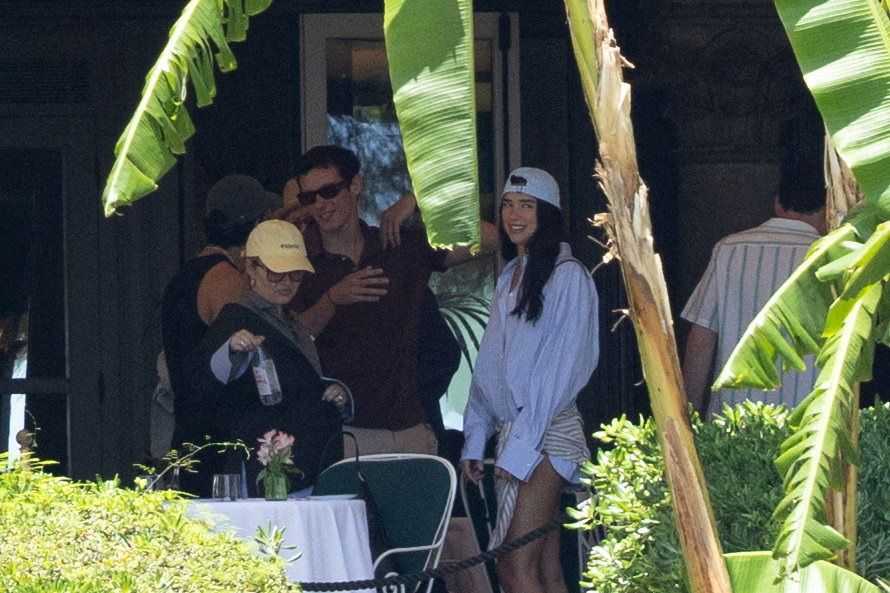 Newlyweds Dua Lipa and Callum Turner arrive in Sicily for wedding celebrations