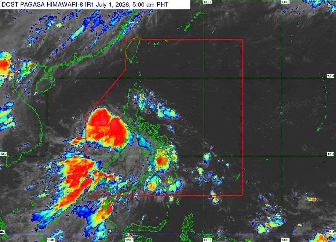 Tropical Depression Henry forms off Bataan; Signal No. 1 raised over parts of Zambales, Bataan