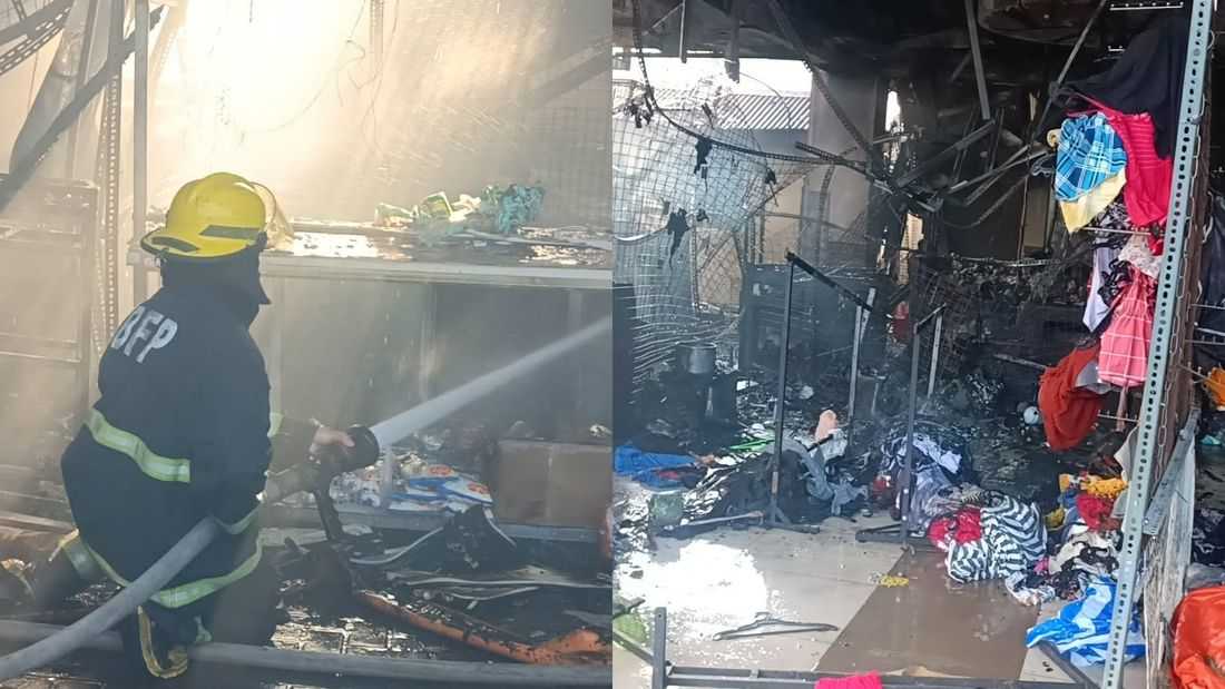 Fire hits clothing bazaar in Valenzuela Gateway Complex