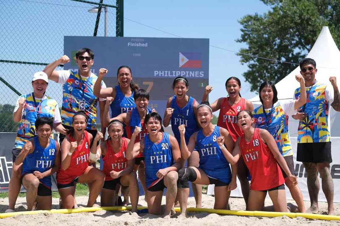 Filipinas shock three-time champion Brazil to boost quarterfinal bid in Beach Handball Worlds
