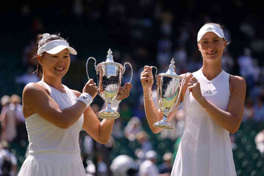 Tennis - Mladenovic and Guo triumph in Wimbledon women's doubles