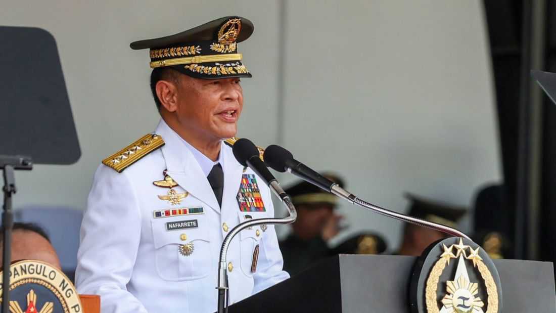 Brawner urges new AFP chief Nafarrete to sustain security, stability efforts through Marcos term