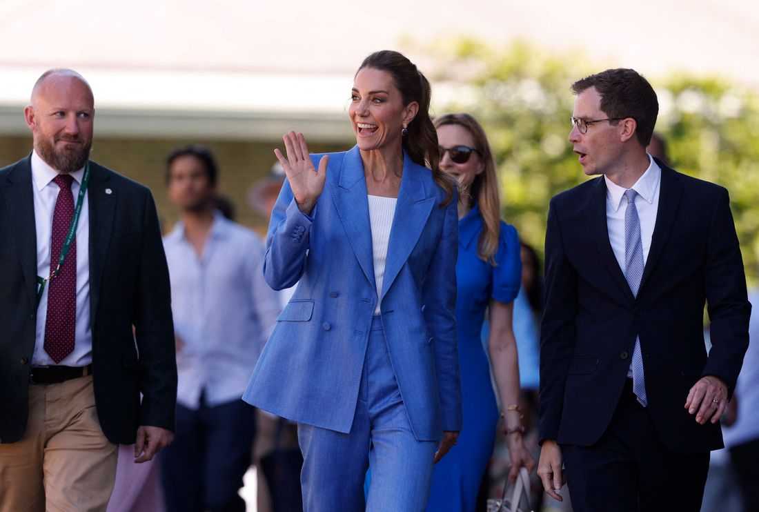 Tennis-Princess Kate watches British hopeful Fery fly the flag at Wimbledon
