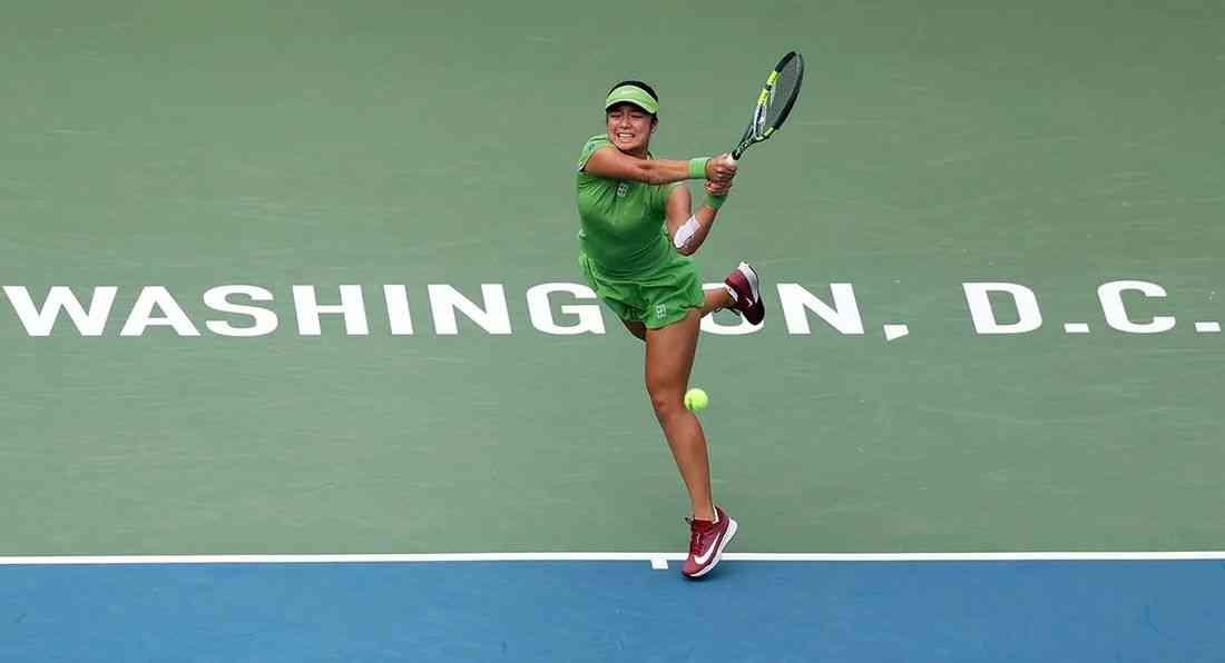 Eala outlasts Zheng to book spot in DC Open second round