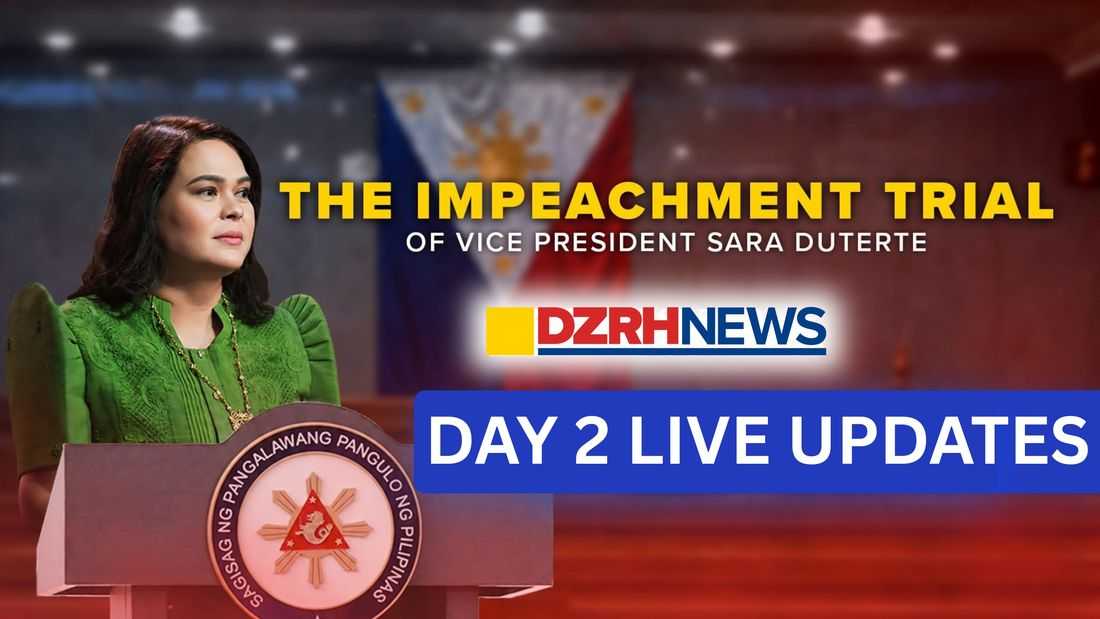 Day 2: VP Sara Duterte's impeachment trial continues on July 7