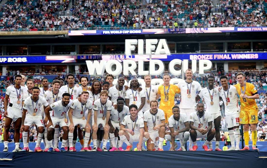 Soccer-England survive France fightback and secure third place in World Cup goalfest