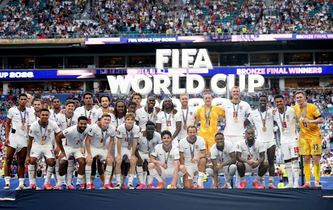Soccer-England survive France fightback and secure third place in World Cup goalfest