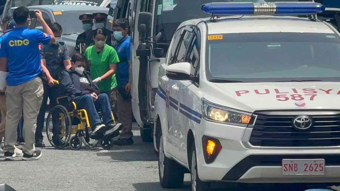 Sen. Marcoleta brought to UP-PGH under tight security for medical exam