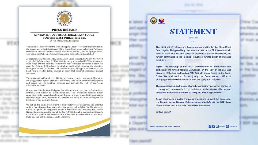NTF-WPS, DND condemn ‘violent, unlawful’ CCG beating of Filipino serviceman at Ayungin Shoal