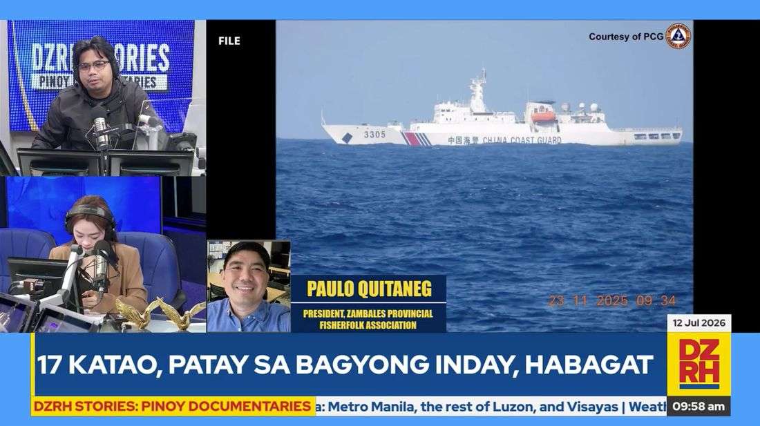 Zambales fisherfolk missing out on ‘metric tons’ of Bajo de Masinloc catch since 2024, blocked by CCG — association president