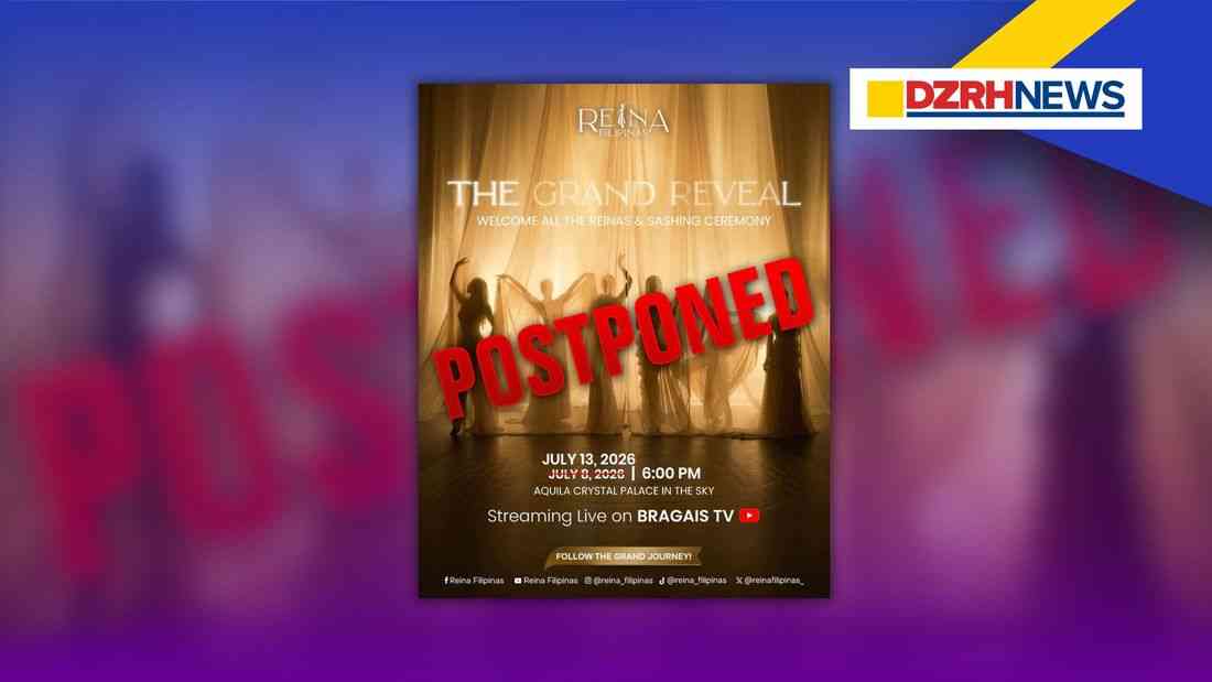 Reina Filipinas reschedules grand reveal to July 13 due to super typhoon threat