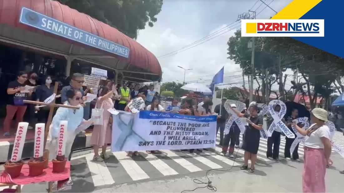 Prayer rally held outside Senate on fourth day of VP Duterte impeachment trial