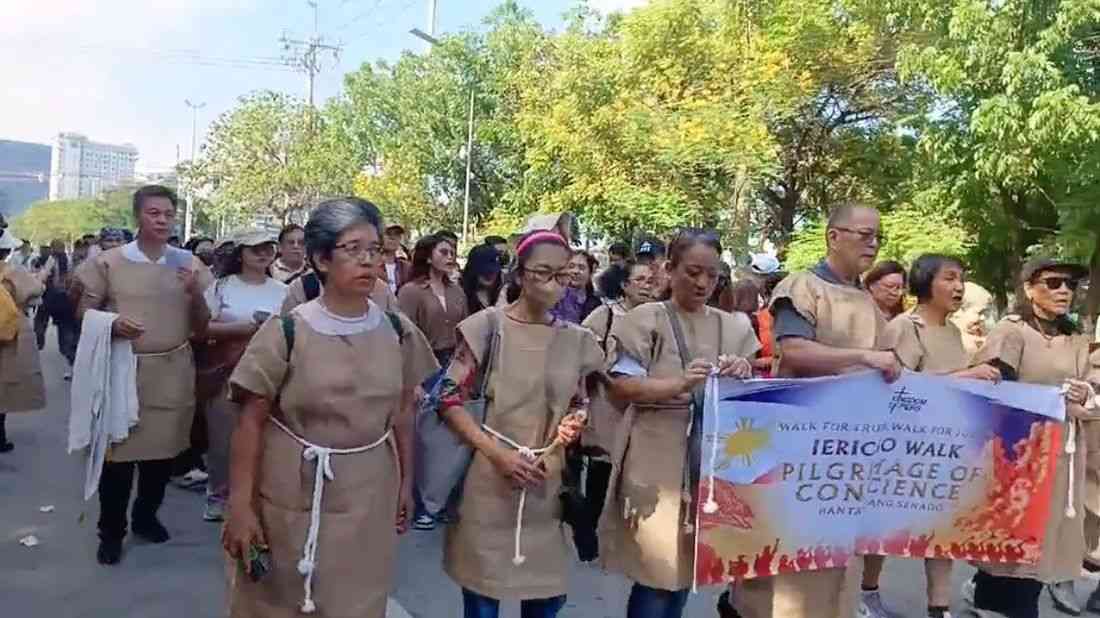 Various religious groups hold ‘Jericho Walk,’ urge senators to vote by 'conscience' in VP Sara impeachment trial