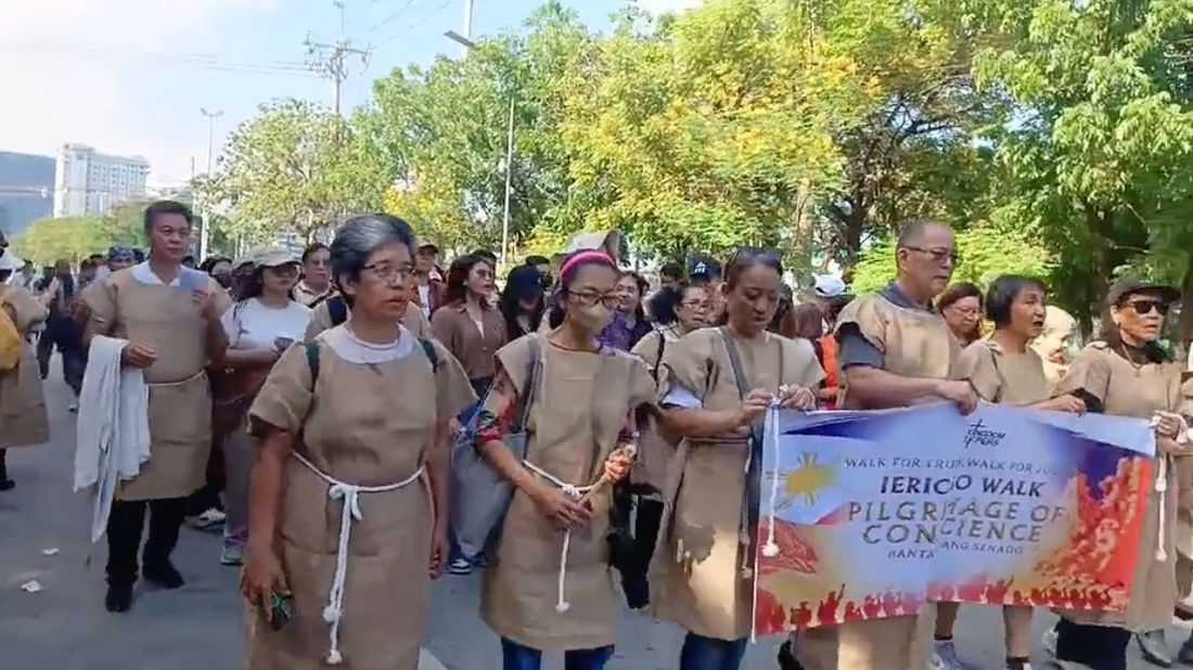 Various religious groups hold ‘Jericho Walk,’ urge senators to vote by 'conscience' in VP Sara impeachment trial