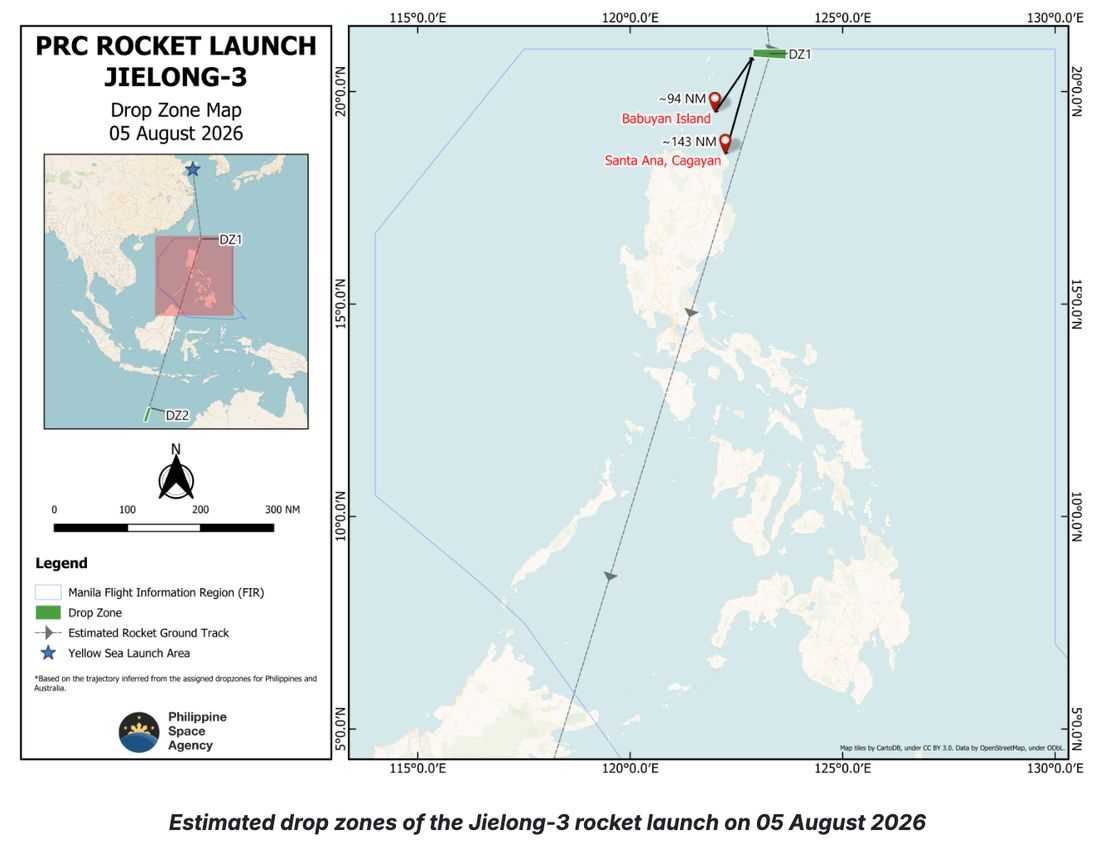 PhilSA confirms China's Jielong-3 rocket launch