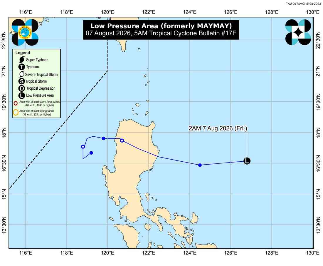 'Maymay' weakens into LPA; Habagat rains to persist over parts of PH — PAGASA