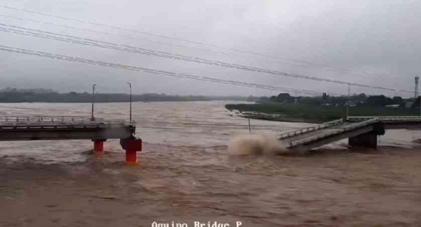 Another portion of Aquino Bridge in Tarlac City collapses