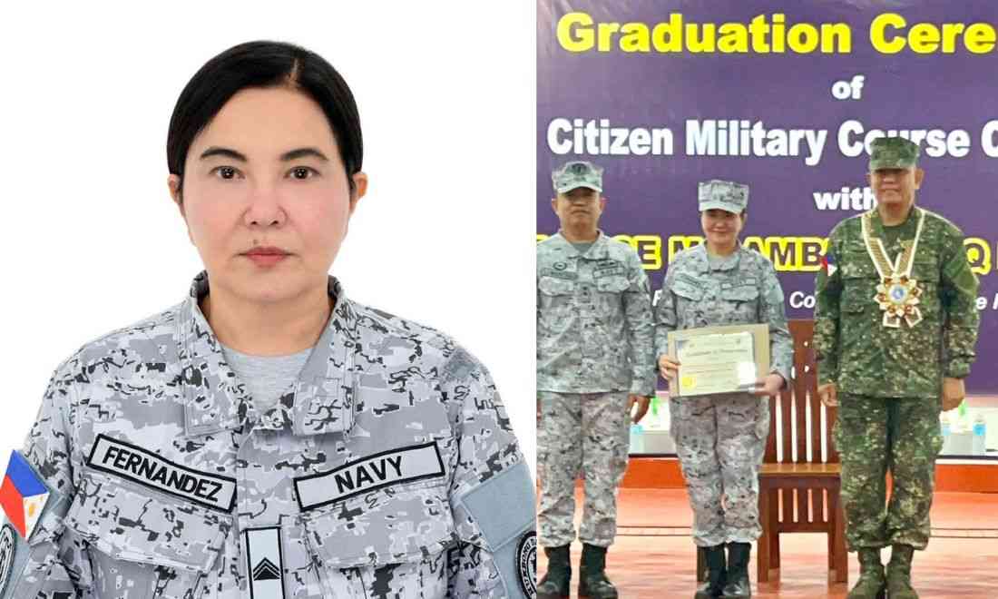 Lorna Tolentino is now a Philippine Navy reservist