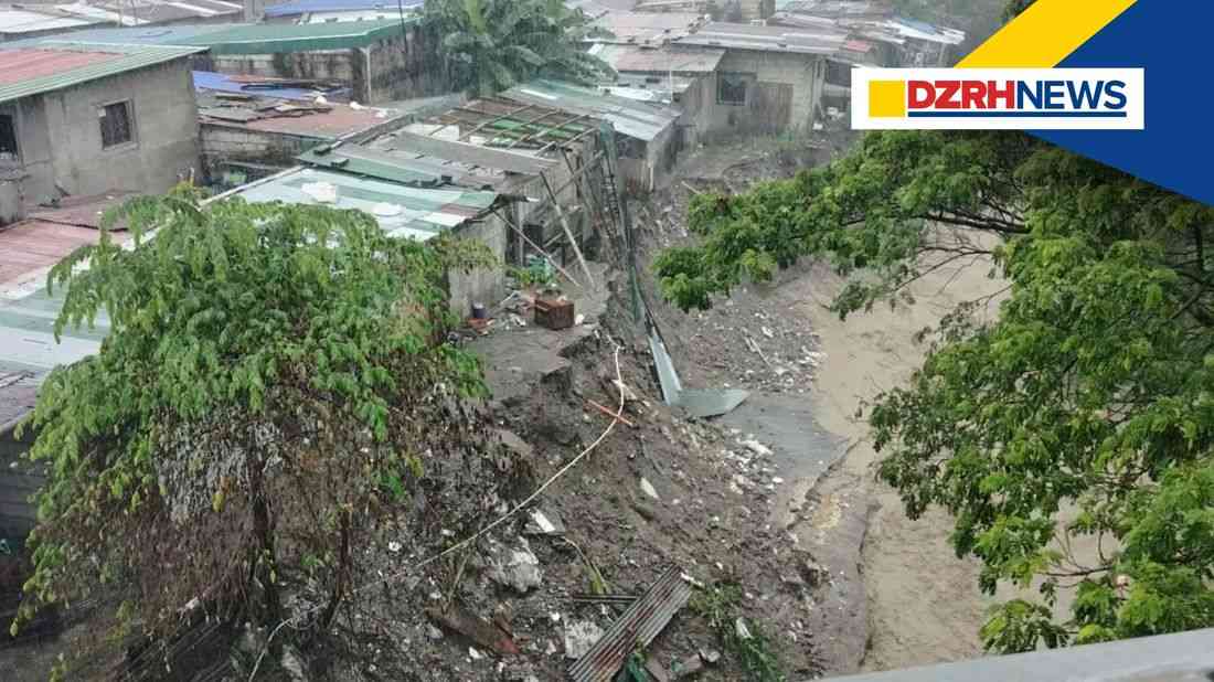 Landslide hits Angeles City amid persistent habagat rains