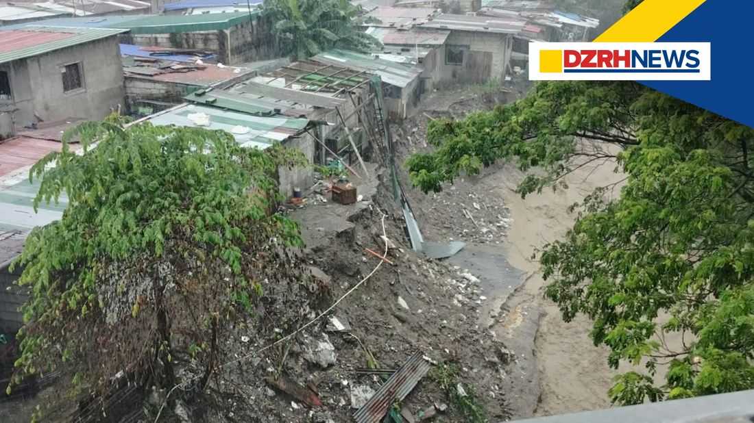 Landslide hits Angeles City amid persistent habagat rains