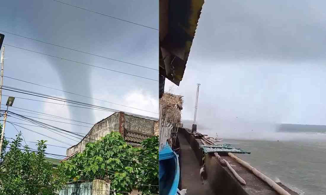 Tornado hits coastal area in Donsol, Sorsogon