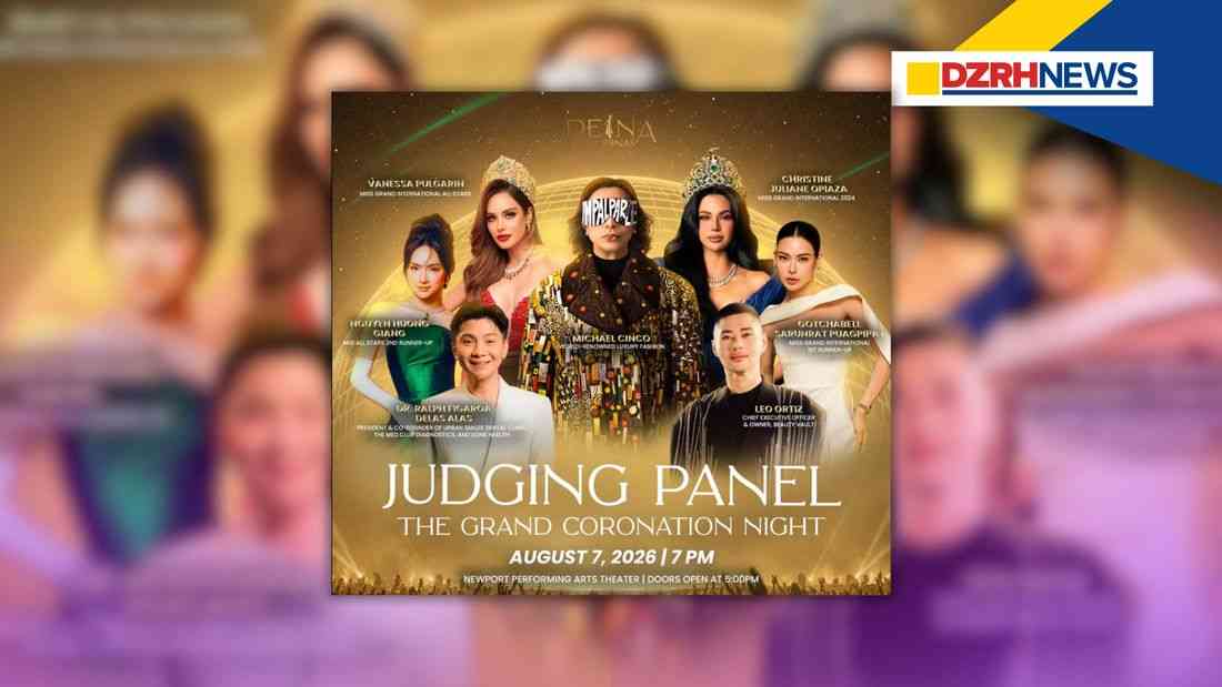 Reina Filipinas unveils judging panel for grand coronation night