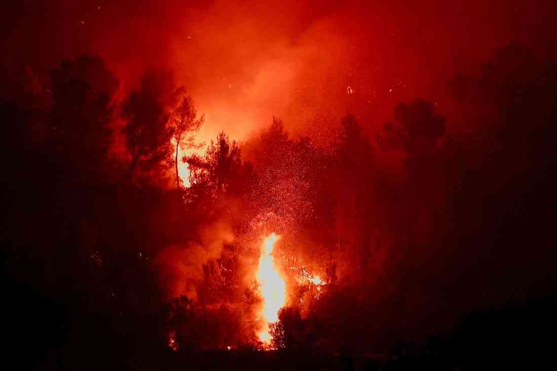 Wildfires spread across Greece, conditions worsen in France and Spain