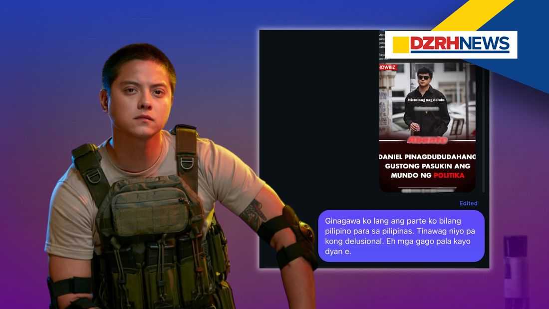 Daniel Padilla hits back at media outlet over ‘delusional’ remark