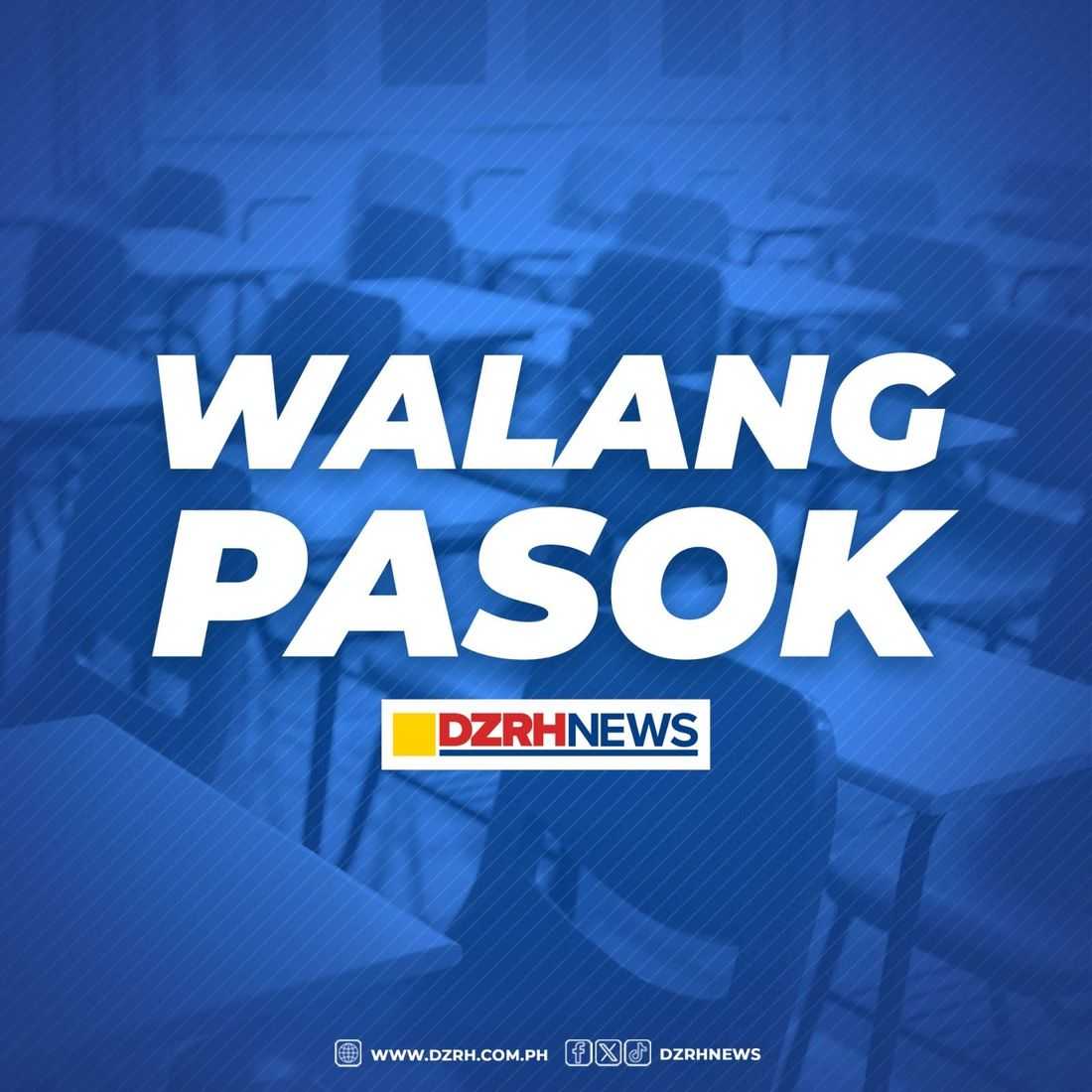 #WalangPasok: Class suspensions on Wednesday, August 5, 2026