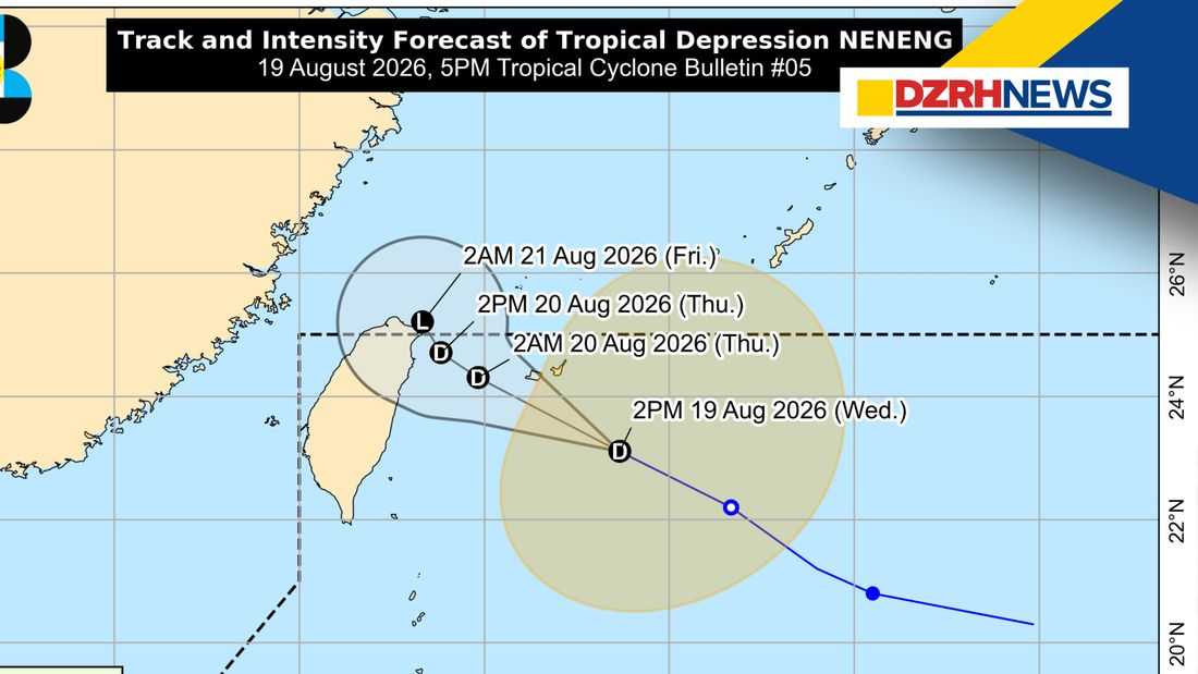 Tropical Depression ‘Neneng’ slightly weakens; monsoon to bring strong winds, rough seas
